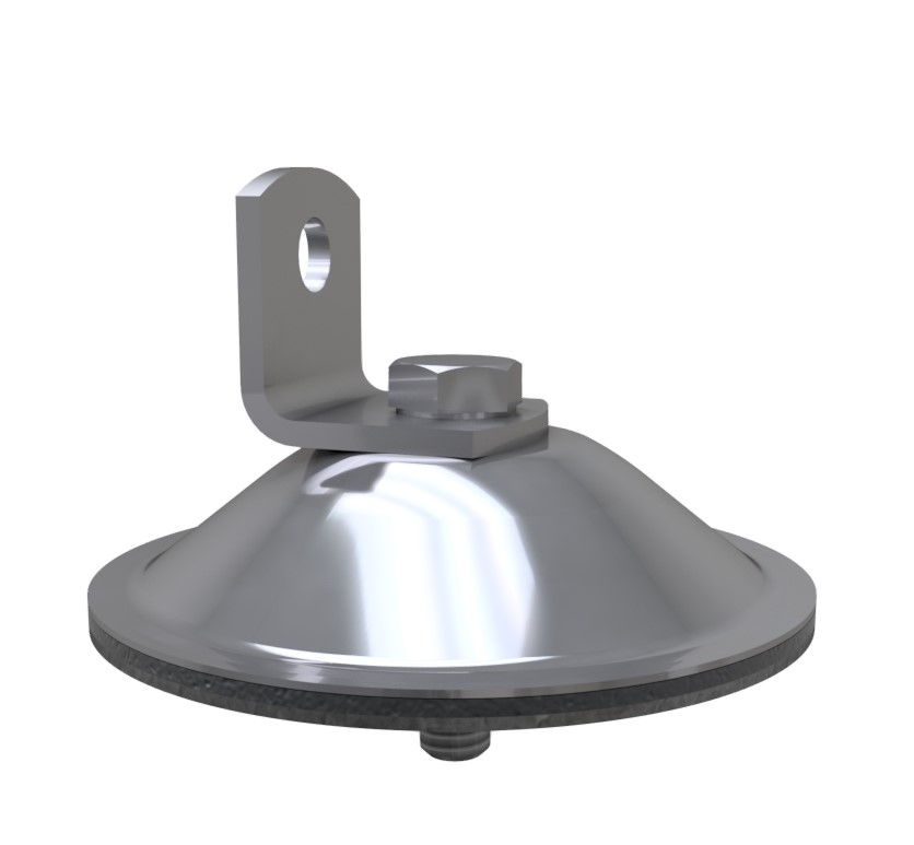 BASE CHAPETON TRIPIE ARM. A. INOX.